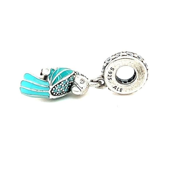 Pandora Cz Parrot Dangle Charm - Picture 1 of 4
